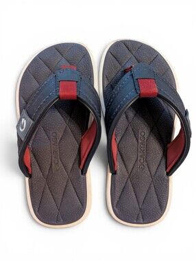 Cartago Kid Brazilian Flip Flop Cushioned Sandals Navy Red Toddler Pool Size‎ 11